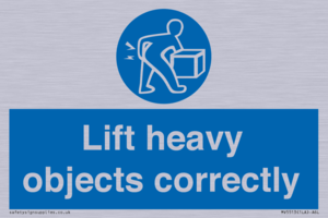 Lift heavy objects correctly